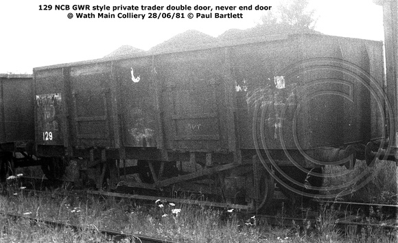 129 NCB double door, never end door Internal user @ Wath Main Colliery 81-06-28 © Paul Bartlett w