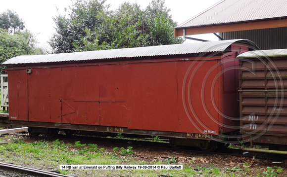 14 van at Emerald on Puffing Billy Railway 19-09-2014 � Paul Bartlett [3]