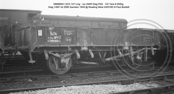 DB988041 ZCO Ling  Diag 1-567 @ Reading West 82-07-24 © Paul Bartlett w