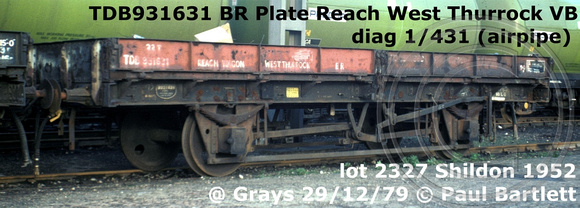 TDB931631 Plate Reach West Thurrock d1-431 (airpipe)