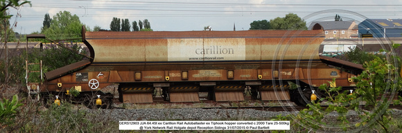 GERS12903 JJA Autoballaster @ York Holgate Network Rail Depot 31 July 2015 © Paul Bartlett [00]