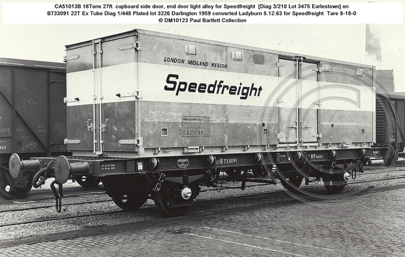 CA51013B on B733091 Speedfreight � DM10123 Paul Bartlett Collection w