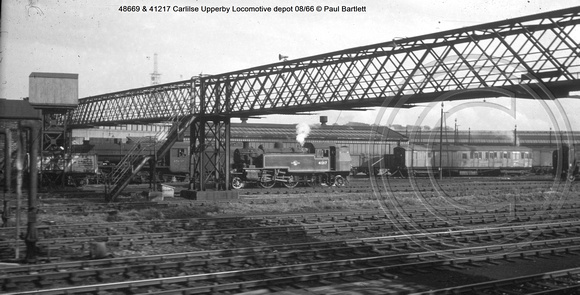 48669 & 41217 Carlilse Upperby Locomotive depot 66-08 © Paul Bartlett w
