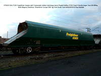 370029 HHA 73.6t Freightliner hopper TF25 bogie Tare 28-060kg Built Wagony Swidnica, Greenbrier 2001 @ York South Yard 2018-02-04 © Paul Bartlett [2w]