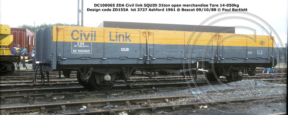 DC100065 ZDA Civil link SQUID@ Bescot  88-10-09 © Paul Bartlett [2w]