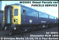 Diesel Parcels van - Gloucester built