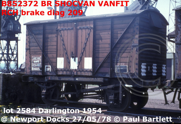 B852372 SHOCVAN VANFIT Newport Docks 78-05-27