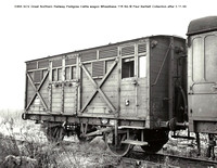 E855 SCV GNRly Pedigree Cattle wagon   E384E � Paul Bartlett Collection [3w]