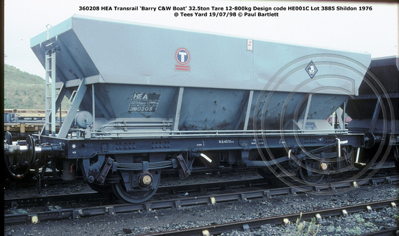 360208 HEA Transrail @ Tees Yard 98-07-18 © Paul Bartlett w