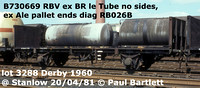 B730669 RBV no sides Ale pallet ends @ Stanlow 81-04-20