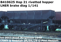 BR 21 ton coal hopper - rivetted bodies HTO