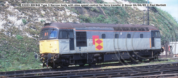 33203 BRC&W Type 3 @ Dover 89-06-04 © Paul Bartlett w
