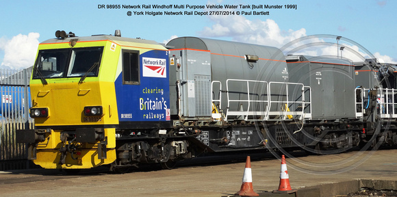 DR98955 Windhoff MPV @ York Holgate Network Rail Depot 2014-07-27 � Paul Bartlett [2w]