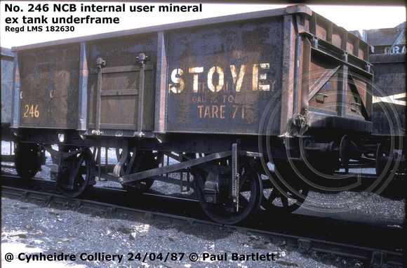 246 Mineral 87-04-24 Cynheidre Colliery © Paul Bartlett [1W]