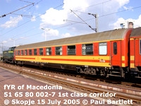 fYR of Macedonia railway Skopje and Gevgelija mixed