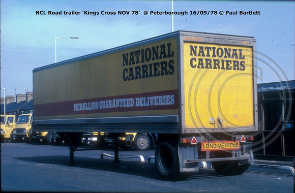 NCL Road trailer  @ Peterborough 78-09-16 © Paul Bartlett w