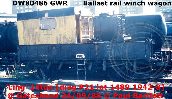 DW80486 rail winch