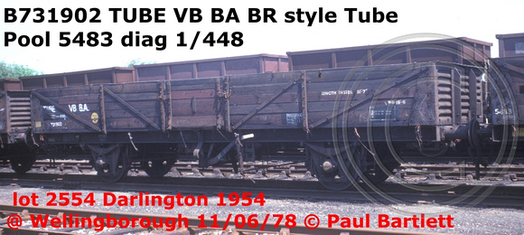 B731902 TUBE VB BA @ Wellingborough MY 78-06-11