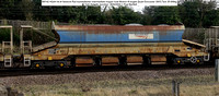 380142 HQAH 64.4t Network Rail Autoballaster intermediate hopper [built Doncaster 2001] Tare 25-600kg @ York Holgate Junction 2022-02-26 © Paul Bartett w