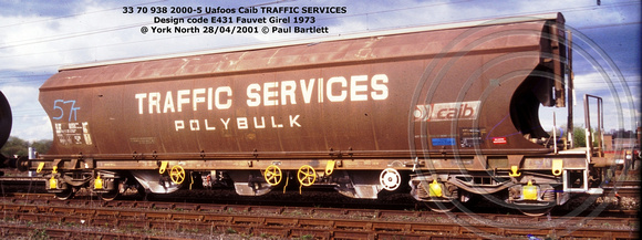 33 70 938 2000-5 TRAFFIC SERVICES Ltd @ York North 2001-04-28 © Paul Bartlett [1w]