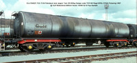 GULF84923 TEA Petroleum fuel tank wagon @ Gulf Waterstone Milford Haven 92-08-16 � Paul Bartlett w