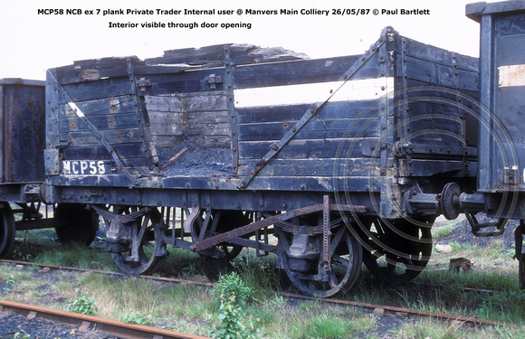 MCP58 ex Private Trader Internal user @ Manvers Main Colliery 87-05-26 © Paul Bartlett w
