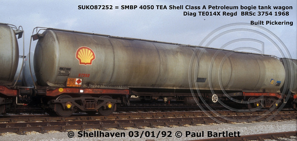 SUKO87252 = SMBP 4050 TEA Shellhaven 92-01-03 © Paul Bartlett [W]