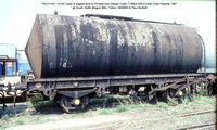 TRL51743 = A743Class B lagged tank @ South Staffs Wagon Wks, Tipton 83-08-19 � Paul Bartlett w
