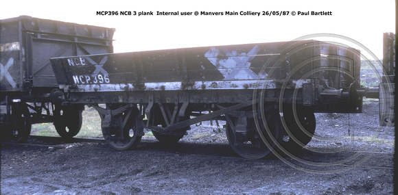 MCP396 NCB 3 plank Internal user @ Manvers Main Colliery 87-05-26 © Paul Bartlett [2w]