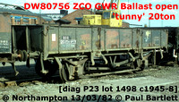 GWR 20t ballast opens - Tunny ZCO ZXO