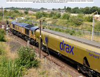 66301 GBRf ex Fastline Gold Drax 50 years moving forward [class JT42CWR-T1 built GM EMD Works no. 20078929-001 built 04-2008] @ York Avoider 2024-08-02 © Paul Bartlett [2w]