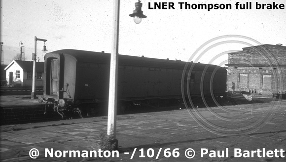 LNER Thompson BG @ Normanton 1966-10