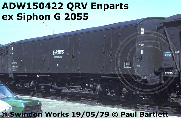 ADW150422 QRV Enparts at Swindon Works 79-05-19