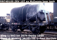 BR Tank wagons - Scottish cables, Beer, Henry Diaper, Townson Tanker ZRV.