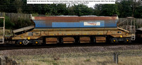 380166 HQAH 64.4t Network Rail Autoballaster intermediate hopper [built Doncaster 2001] Tare 25-600kg @ York Holgate Junction 2022-02-26 © Paul Bartett w