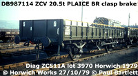 BR Plaice ballast wagons ZCV