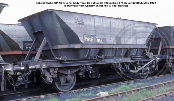 356950 HAA HOP AB @ Manvers Main Colliery 87-05-26 © Paul Bartlett w