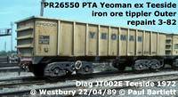 Procor Foster Yeoman PTA ex Iron ore tippler PR26452 - 561
