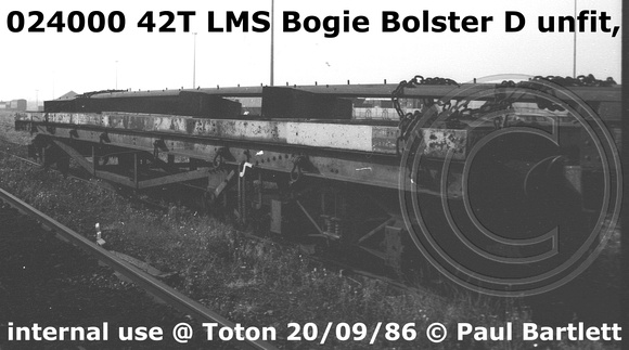 024000 LMS Bogie Bolster D at Toton 86-09-20 [1]