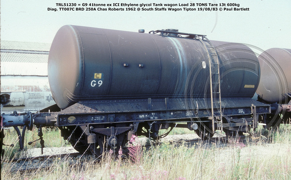 TRL51230 = G9 @ South Staffs Wagon Tipton 83-08-19 � Paul Bartlett w
