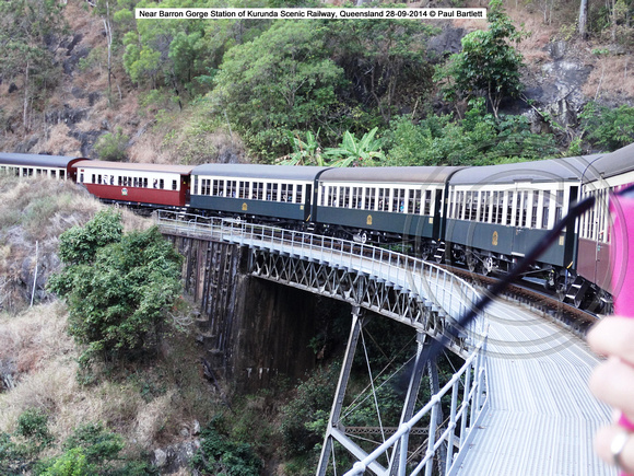 Near Barron Gorge Station of Kurunda Scenic Railway, Queensland 28-09-2014 � Paul Bartlett DSC06336