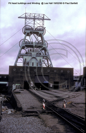 Winding @ Lea Hall Colliery  90-02-19 � Paul Bartlett [2w]