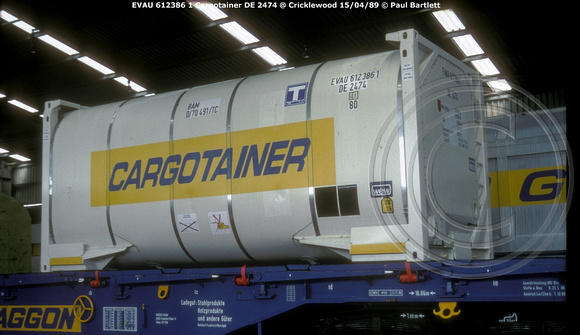 EVAU 612386 1 Cargotainer @ Cricklewood 89-04-15 © Paul Bartlett W