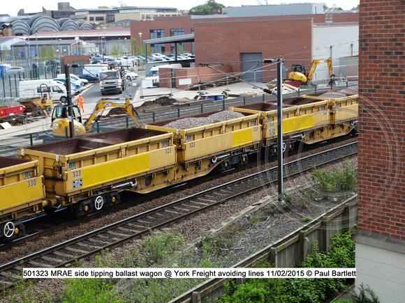 501323 MRAE side tipping ballast wagon @ York Freight avoiding lines 2015-05-11 © Paul Bartlett [3]