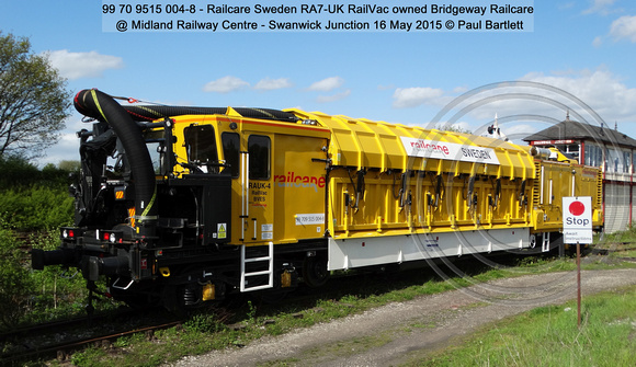 99 70 9515 004-8 - Railcare RA7-UK RailVac @ Midland Railway Centre - Swanwick Junction 2015-05-16 [01]