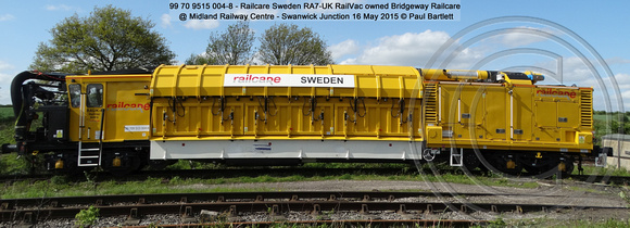 99 70 9515 004-8 - Railcare RA7-UK RailVac @ Midland Railway Centre - Swanwick Junction 2015-05-16 [03]