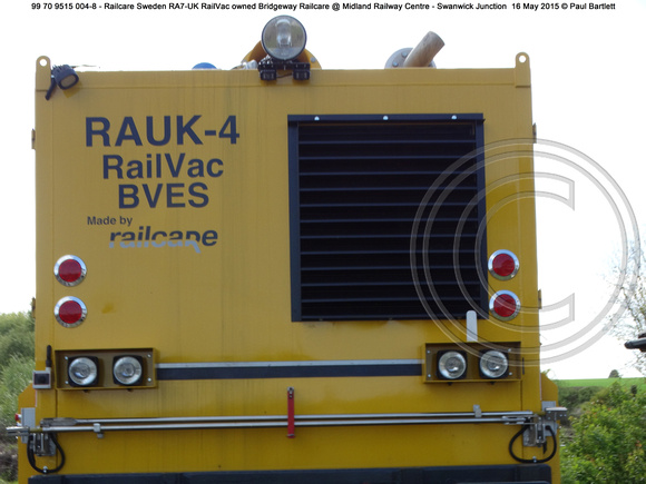 99 70 9515 004-8 - Railcare RA7-UK RailVac @ Midland Railway Centre - Swanwick Junction 2015-05-16 [20]