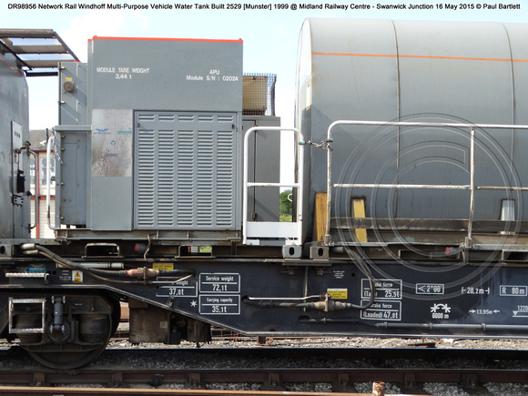 DR98956 Network Rail Windhoff Multi-Purpose Vehicle Water Tank @ Midland Railway Centre - Swanwick Junction 2015-05-16 © Paul Bartlett [07]