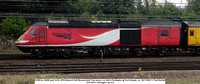 43290 [ex 43090] Network Rail Measurement Train power car Hull to Darlington @ York Holgate Jcn 2022-11-06 © Paul Bartlett [2w]