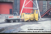 Surface narrow gauge Littleton Coll. 89-03-29 P Bartlett [1W]